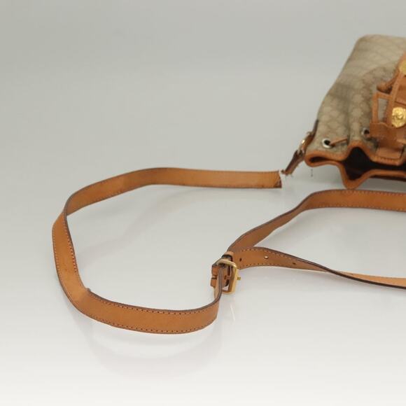 CELINE Macadam Canvas Shoulder Bag Pvc Beige Gold - Picture 7 of 13